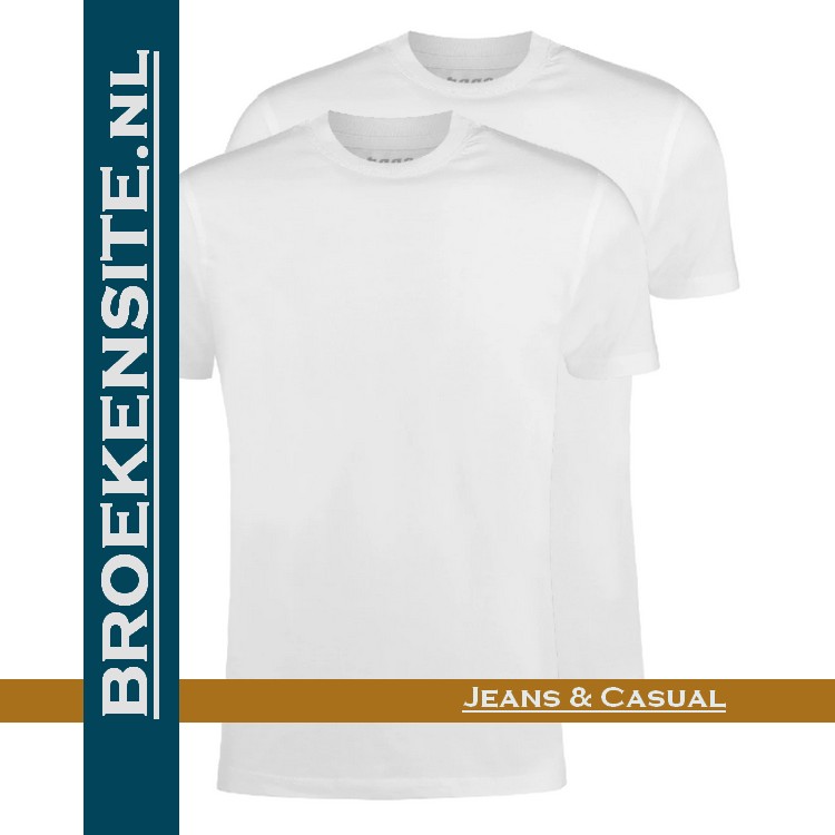Specialiteit Boodschapper Onaangenaam Garage T-shirt Classic Fit ronde hals wit (2-pack) - Broekensite.nl